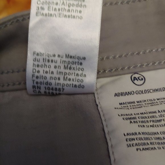 Adriano Goldschmeid Khaki Everett Slim Straight Leg Women Pants 31 - Picture 10 of 14